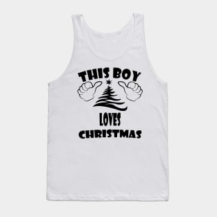 this boy loves Christmas Tank Top